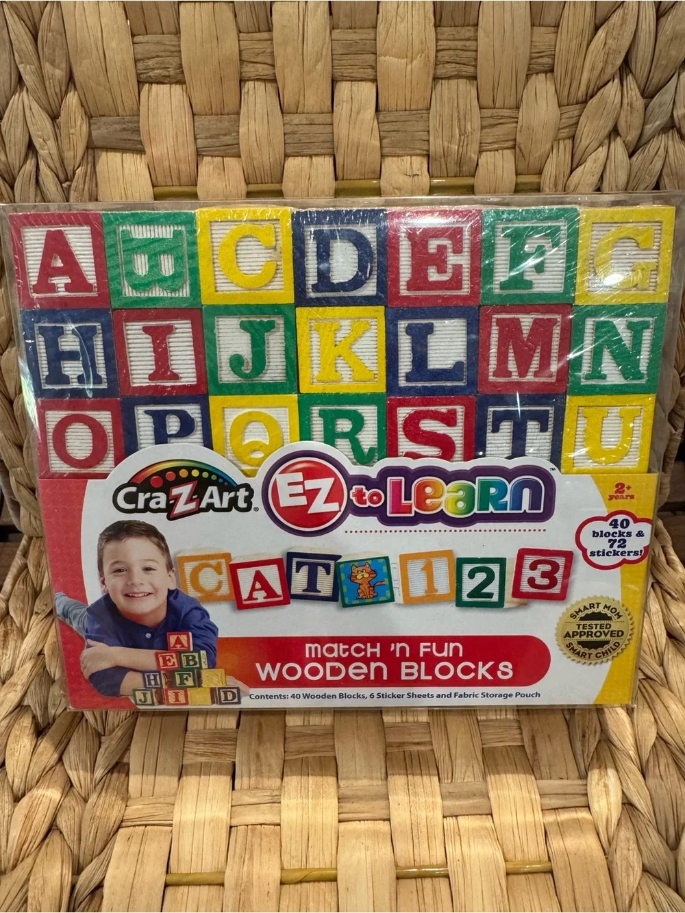 Cra-Z-Art EZ to Learn Yellow & Green Wooden Match 'n Fun Blocks